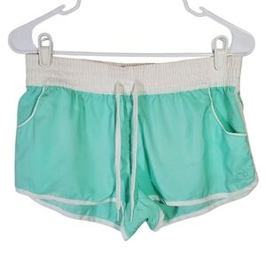 🟢2124 * Op Ocean Pacific Board Shorts Mint White Size S (3/5)
